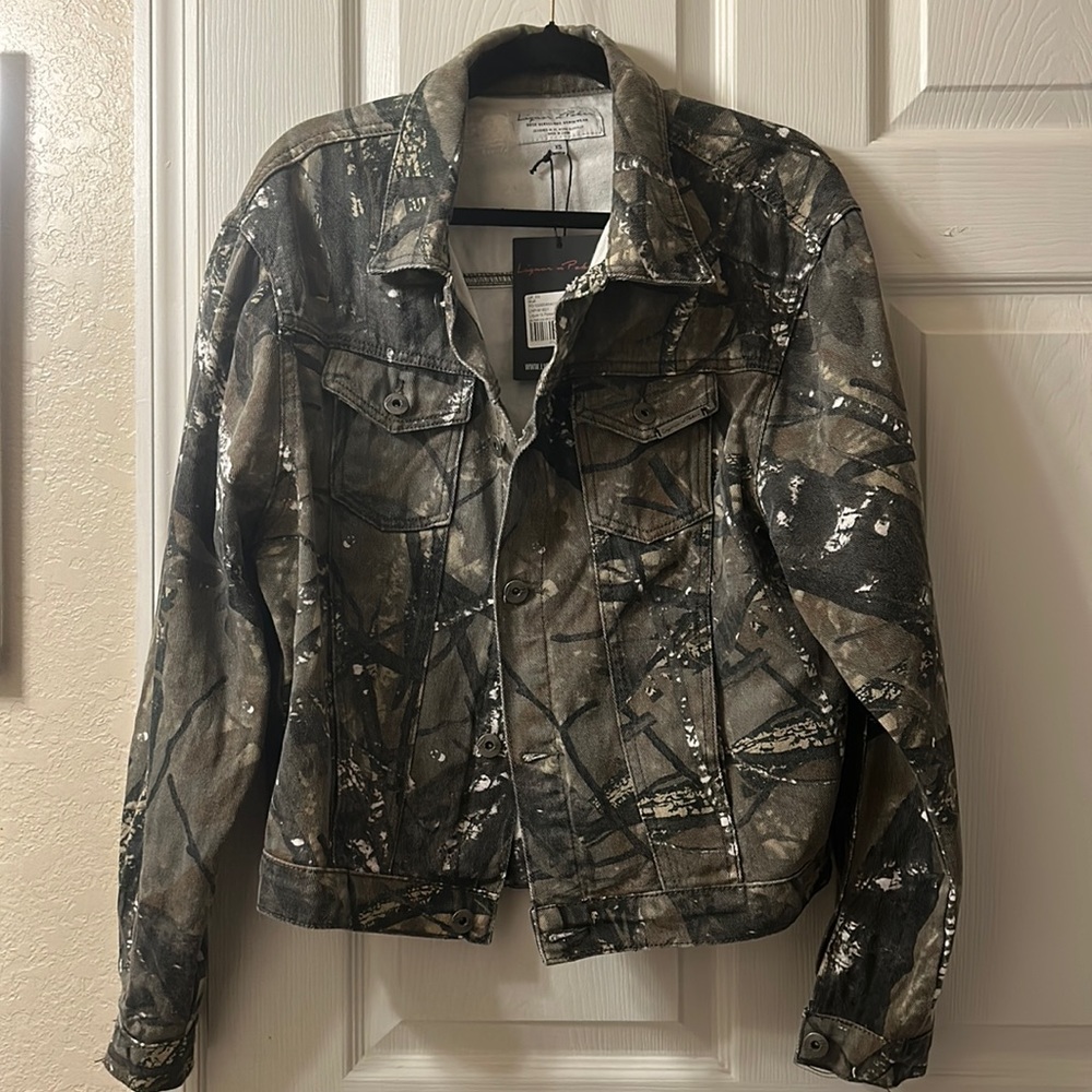 Liquor N Poker oversized denim jacket